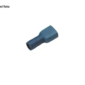 Celoizolovaný konektor Cu 1,5-2,5/6,3x0,8 mm, modrý (100 ks) - Extra sleva
