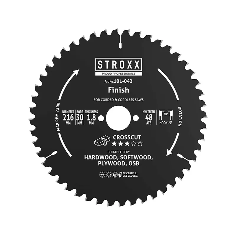 Pořiďte si nyní - Pilový kotouč STROXX Ø216 x 1,8 x 30 mm 48 zubů pro dřevo
