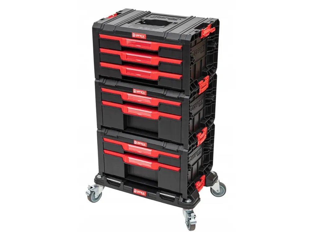 Bezpečná platba - Dílenský pojízdný ponk QBRICK SYSTEM PRO Drawer Workshop Set 1 2.0 + doplněk produktu + Odlamovací nůž STANDMAR zdarma + Rukavice CXS ALVAROS zdarma