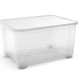 Plastový úložný box s víkem T box, vel. XXL, transparentní, 145 litru | Výhodná nabídka