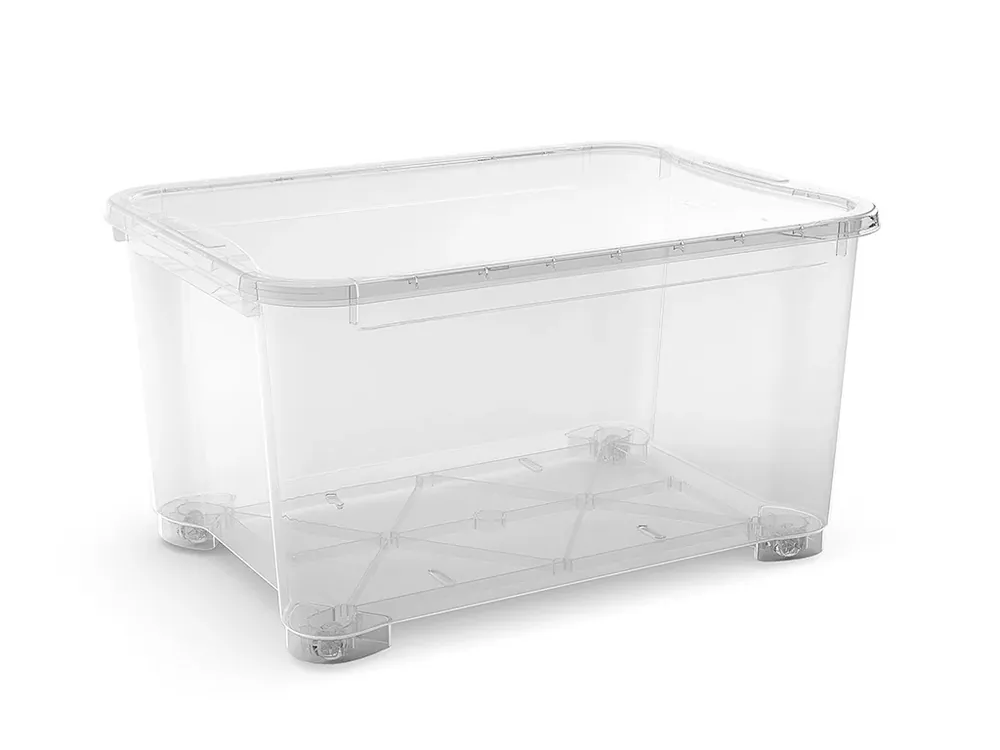 Plastový úložný box s víkem T box, vel. XXL, transparentní, 145 litru | Výhodná nabídka