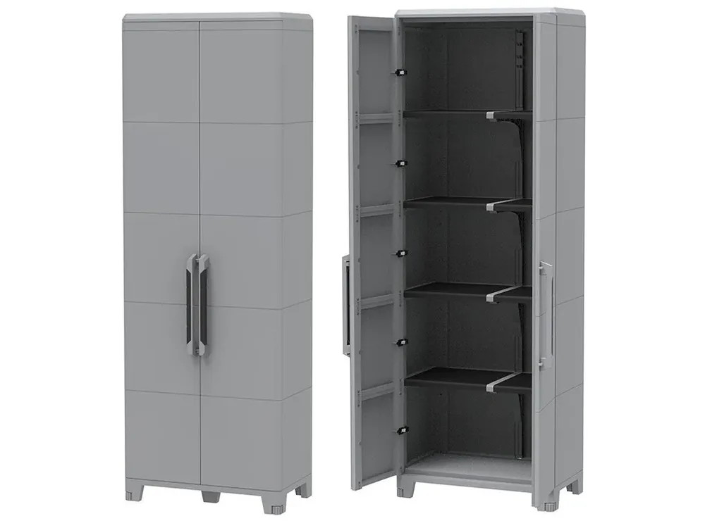 Vysoká plastová venkovní skříň 225,8 x 78 x 43,6 cm, MODULAR 5, 40 kg/pol., (voděodolnost IP43) | Snadné vrácení