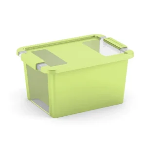 Poslední kus - Plastový úložný box BI, objem 11l, 36,5 x 26 x 19 (výška) cm, zelený