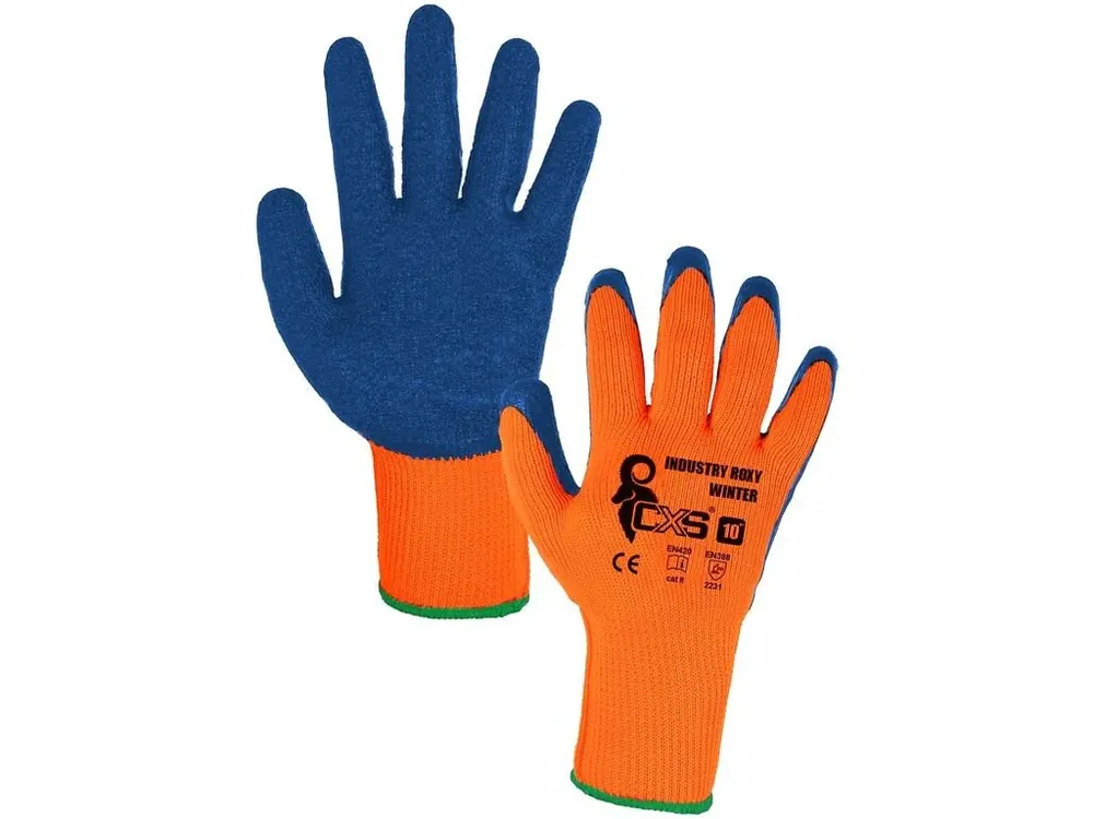 Rukavice INDUSTRY ROXY WINTER, zimní, máčené v latexu, blistr, vel. 10 - Ušetřete nyní