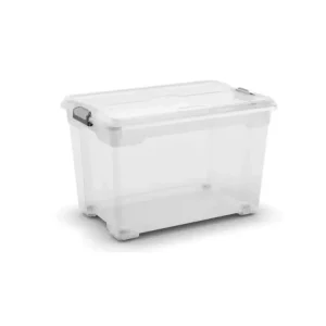 Plastový úložný box Moover box XL, objem 60l, 58 x 38 x 37 (výška) cm, transparentní víko | Jen pár kusů