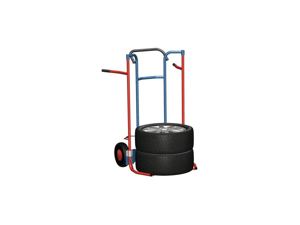 Akční cena - Rudl na pneu s dušovými koly, Variofit, do 200 kg, modrá/antracit