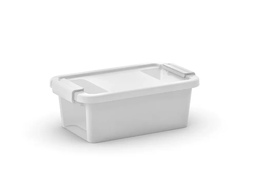 Plastový úložný box BI, objem 3l, 26,5 x 16 x 10 (výška) cm, bílý | Cena od výrobce