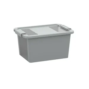 Plastový úložný box BI, objem 11l, 36,5 x 26 x 19 (výška) cm, šedý | Skvělé hodnocení