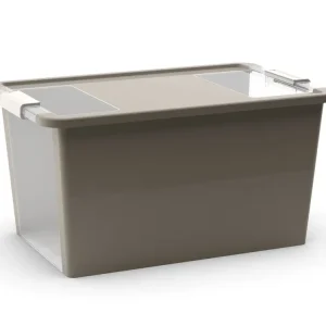 Cenová bomba - Plastový úložný box BI, objem 40l, 55 x 35 x 28 (výška) cm, šedý