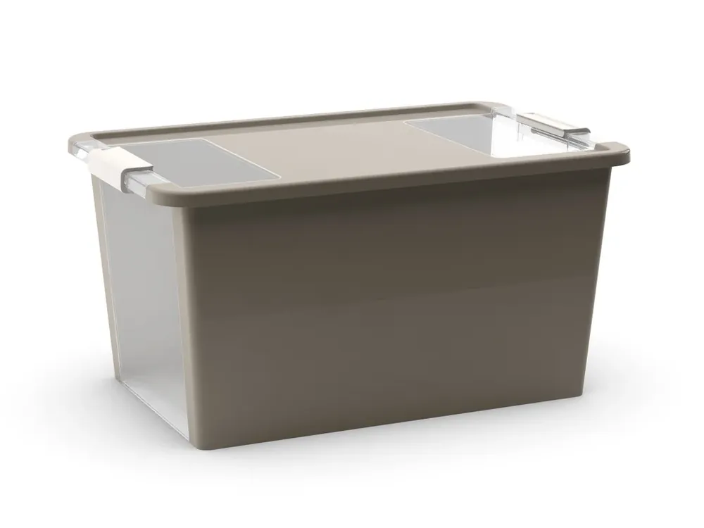 Cenová bomba - Plastový úložný box BI, objem 40l, 55 x 35 x 28 (výška) cm, šedý
