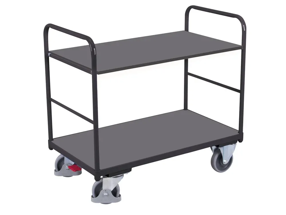 Policový vozík, do 250 kg, 2 police (119 x 78 cm), Variofit, do 250 kg, modrá/antracit - Objednat nyní