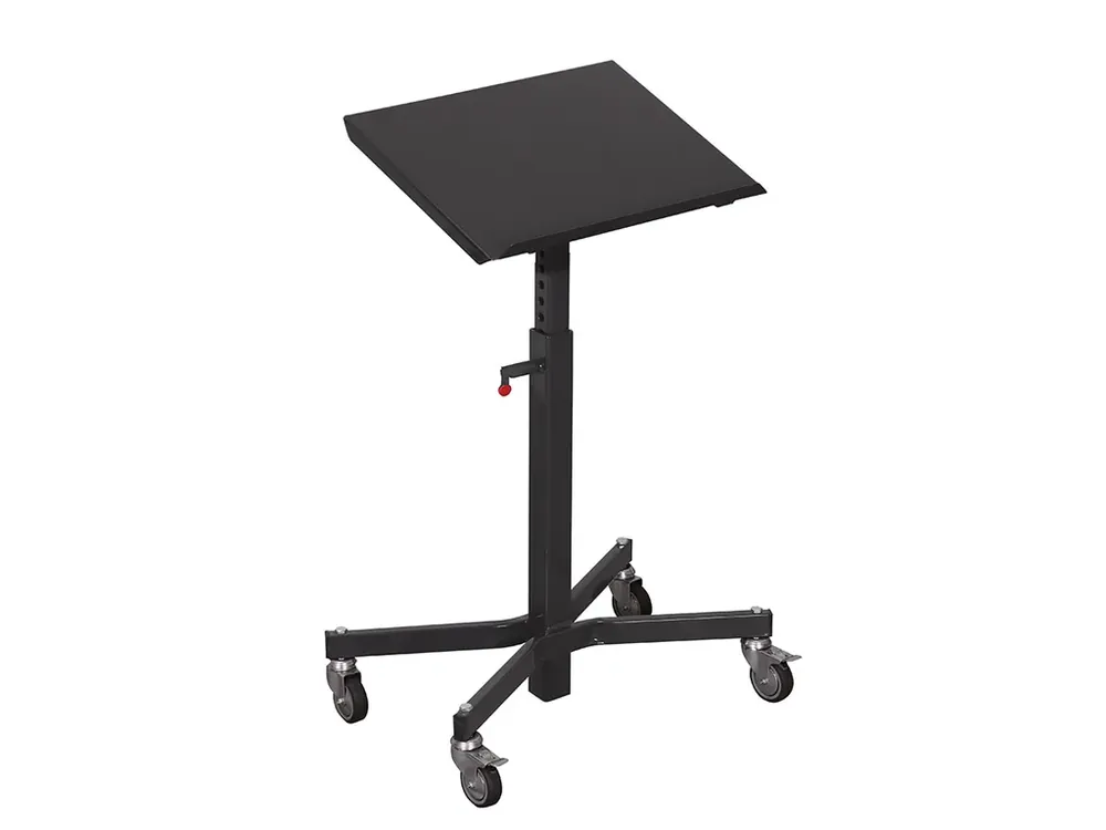 Transportní zvedací stojan s nastavitelným náklonem, do 150 kg, Variofit, výška 75 - 110 cm, modrá/antracit - Kupte dnes