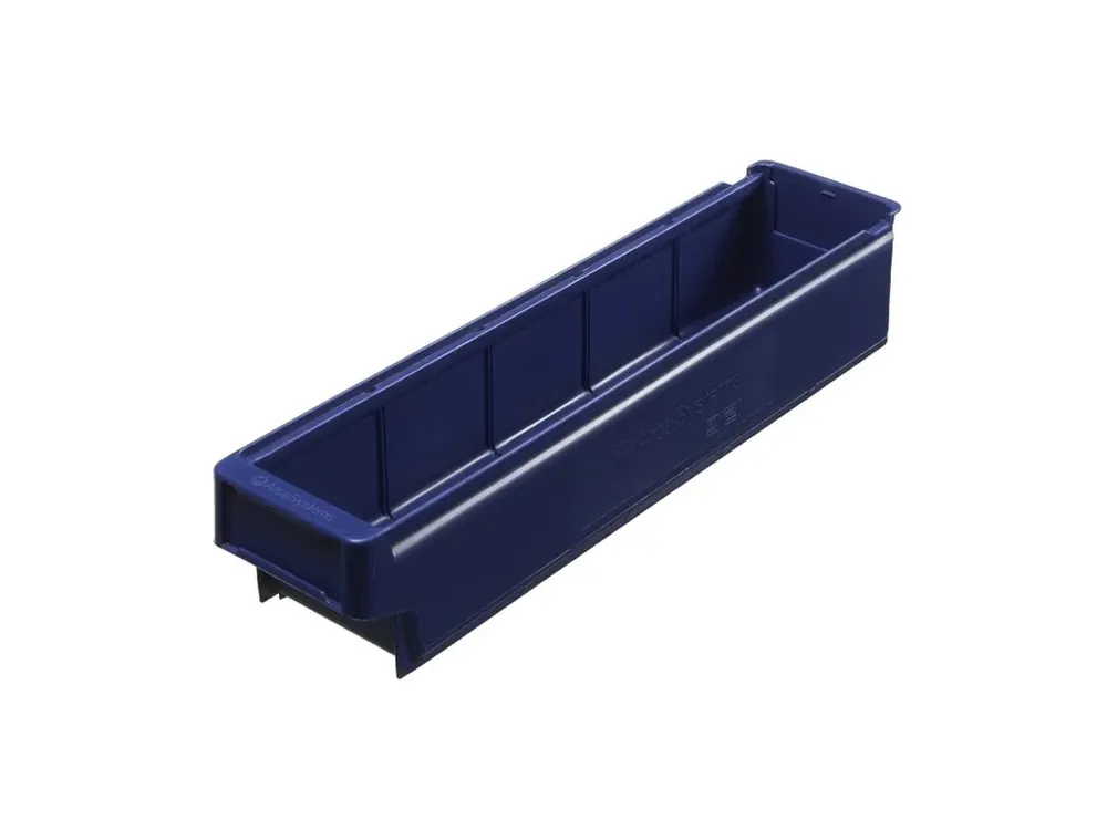 Oblíbený u zákazníků | Zásuvný box, 500 x 115 x 100 mm, modrý, bal. 20 ks