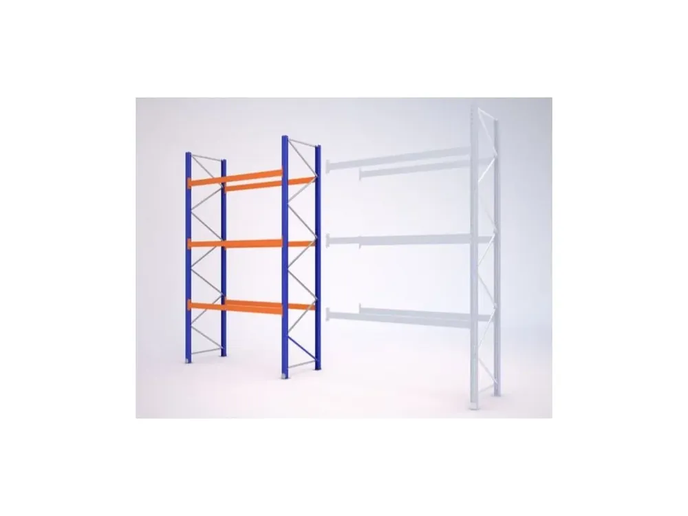 Paletový regál, základní, 462,6 x 270 x 90 cm, 6 000 kg, zem + 3 patra, modrý - Objednat online