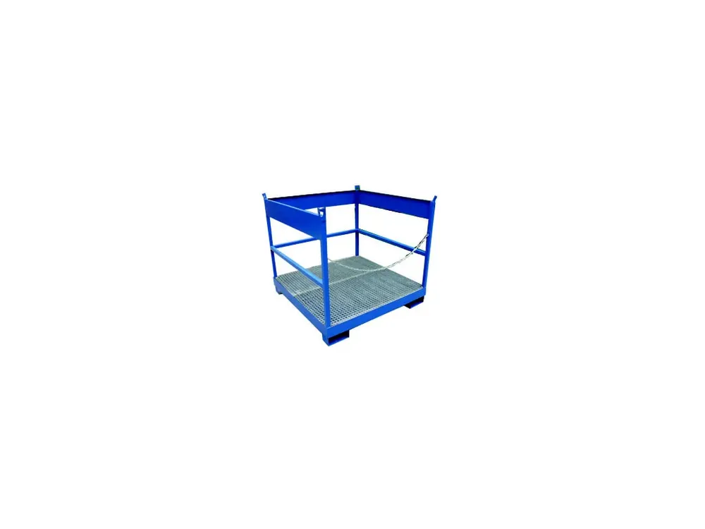 Záchytná paleta pro převoz čtyř sudů 1400x1400x1300 mm, pozink - Snížená cena