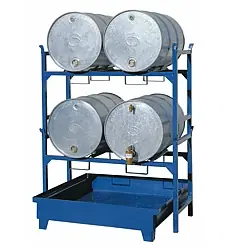 Stojan pro 2 sudy (200l) 1405x600x920 mm, pozink | Akční sleva