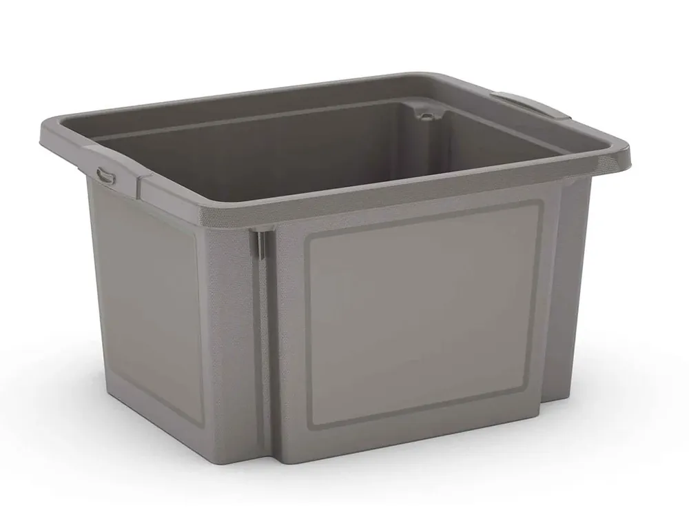 Výhodný nákup | Plastový H box, 25 l, v x š x h 23 x 42 x 35 cm, šedá