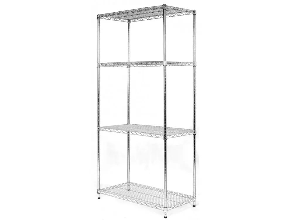 Cena od výrobce | Potravinářský regál 1820 x 460 x 920 mm, 4 police + doplněk produktu + Odlamovací nůž STANDMAR zdarma