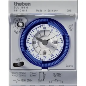 Snadné vrácení | THEBEN 1810011 Analogové spínací hodiny SUL 181 d