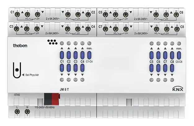 Pořiďte si nyní | THEBEN 4940255 Žaluziový aktor JM 8 T KNX