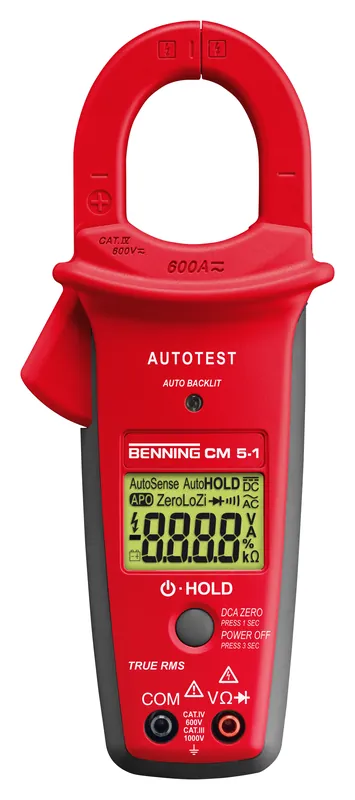 Snadné vrácení - BENNING 044066 Klešťový měřicí přístroj BENNING CM 5-1