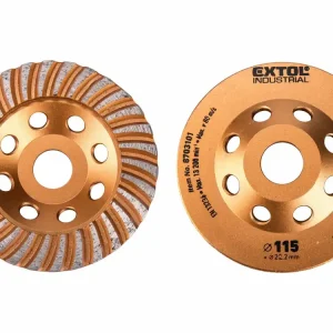 Akční cena - EXTOL INDUSTRIAL kotouč diamantový brusný lamelový, O 115x22,2mm 8703101