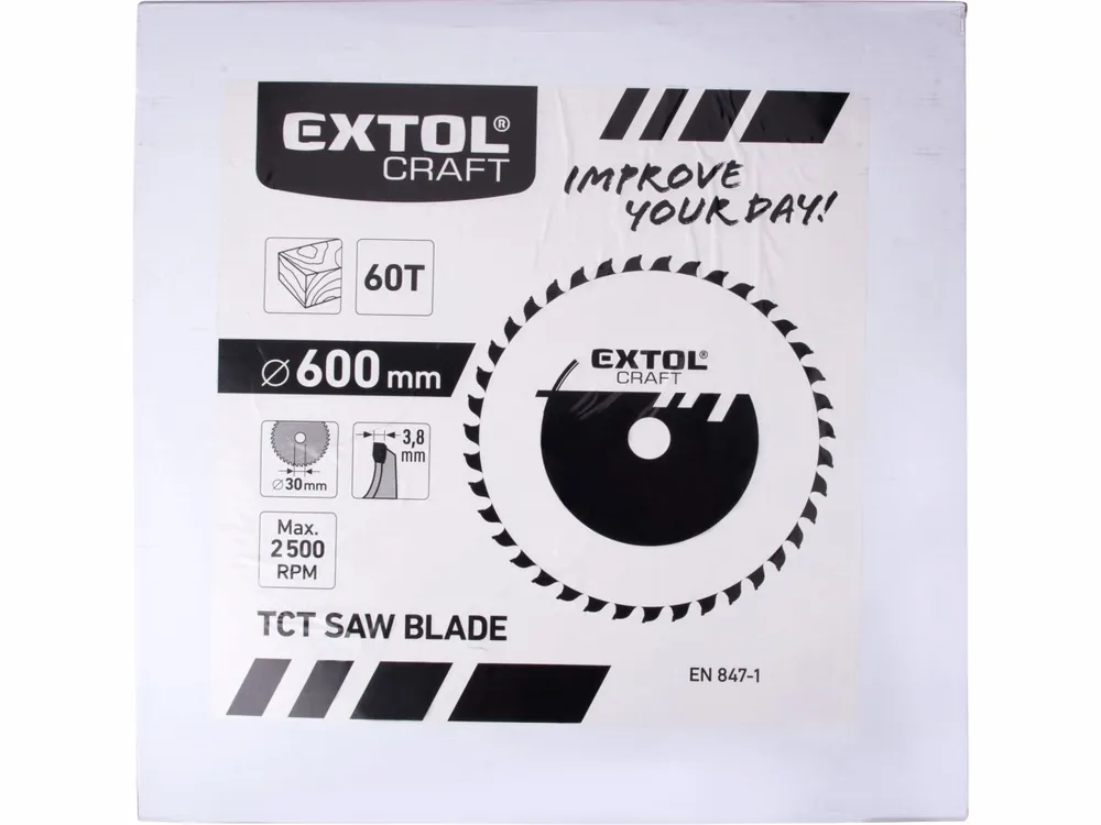 Pilový kotouč s SK plátky 600x30mm 60 zubů Extol Craft - Vrácení zdarma