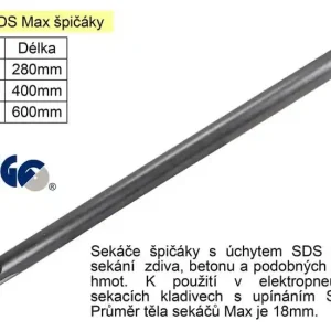 Výborné hodnocení | Sekáč SDS MAX špičák délka 400mm (233426)