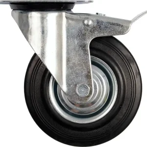 Top cena | Kolečko otočné s brzdou, gumové 40kg 75/23/97mm