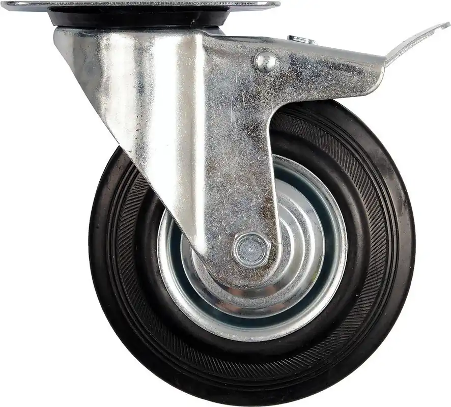 Top cena | Kolečko otočné s brzdou, gumové 40kg 75/23/97mm