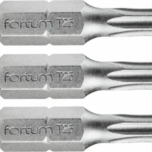 Kvalitní produkt - FORTUM Bit TORX, sada 3ks, T 25x25mm, S2 4741425
