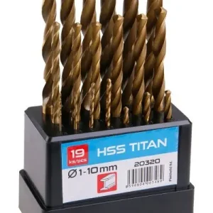 FESTA Vrtáky do kovu 1-10mm HSS TITAN 19 kusů, sada vrtáků | Nejlepší cena