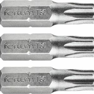 Objednat online - FORTUM Bit TORX, sada 3ks, T 30x25mm, S2 4741430