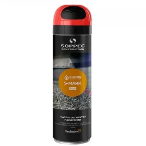 SOPPEC sprej fluorescenční S-MARK 6M červený 500ml, značkovací - Snížená cena