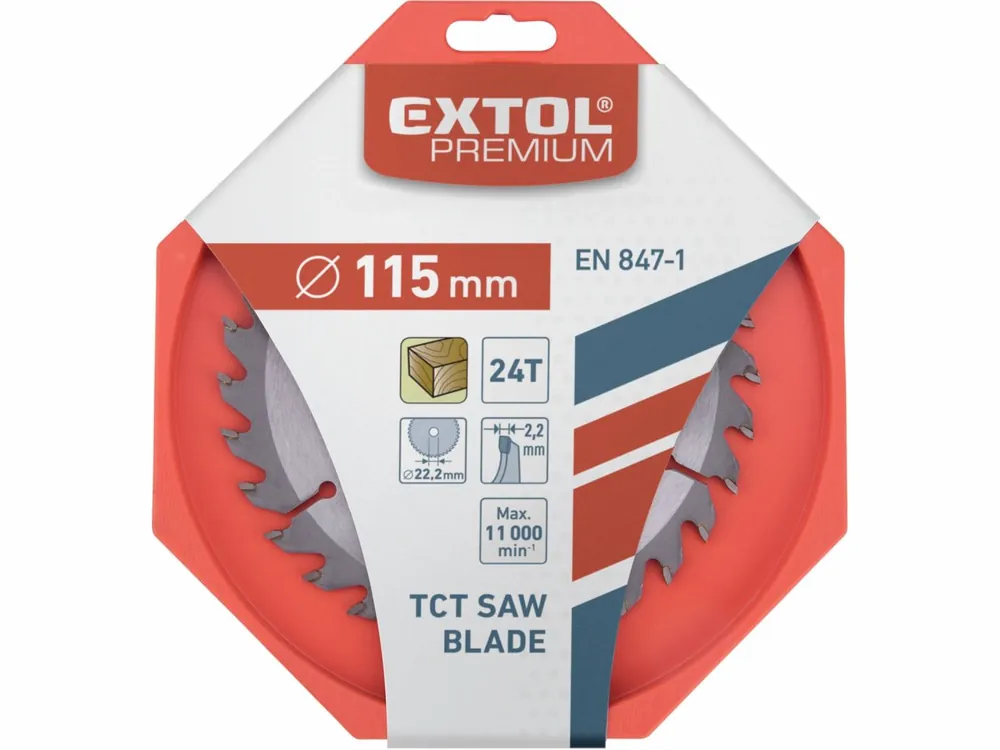 kotouč pilový s SK plátky, 140x2,0x16mm, 30T, šířka SK plátků 2,8mm, SK, EXTOL PREMIUM | Velmi populární