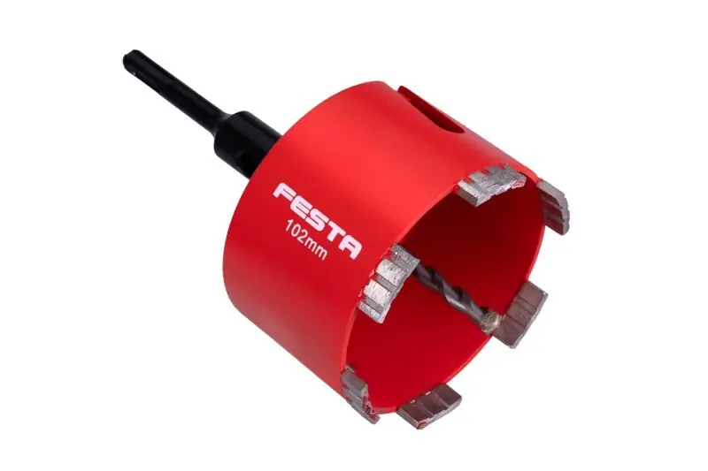 FESTA Korunka vrtací diamantová 102mm segmentová se stopkou SDS Plus, SDS+ - Bezpečná platba