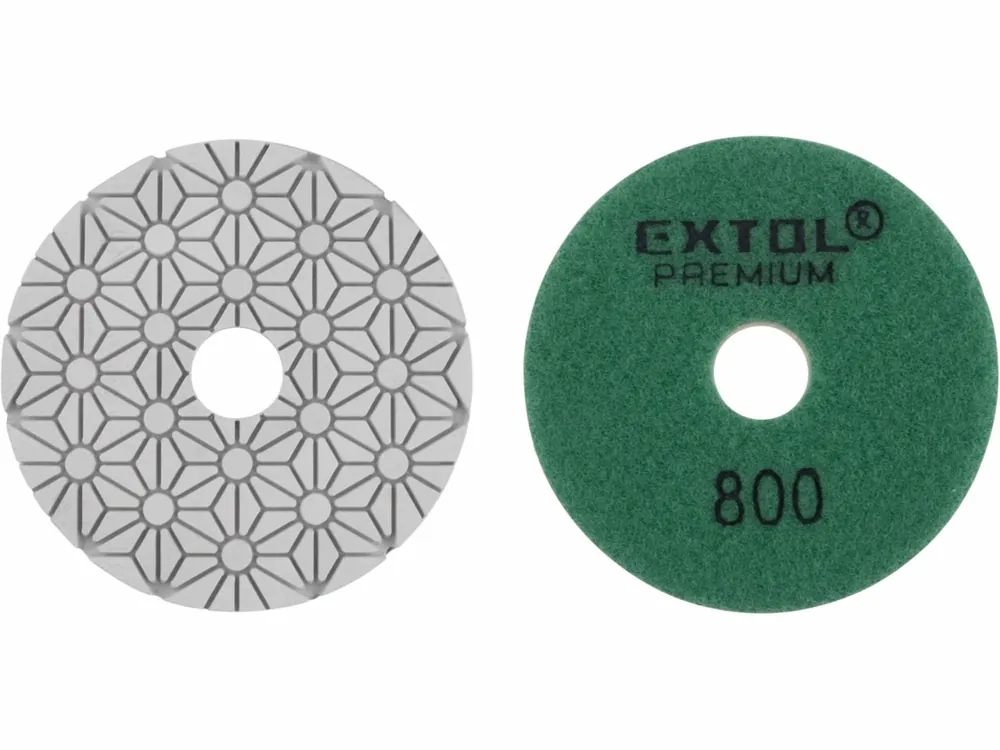 Slevy - EXTOL PREMIUM kotouč diamantový leštící na obklady, 100mm, P800, suchý zip 8803097