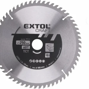 Speciální cena - EXTOL CRAFT kotouč pilový s SK plátky, O 250x2,8x30mm, 60T 19113