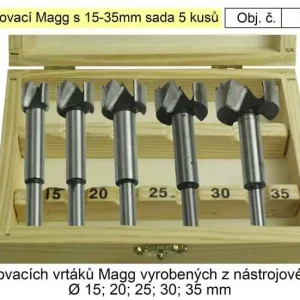 Vrtáky sukovací Magg s 15-35mm sada 5 kusů, sukovníky - Pouze dnes