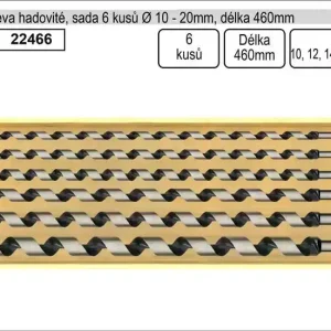 Zlevněno | Vrtáky do dřeva hadovité sada 6 kusů 10-20mm délka 460mm