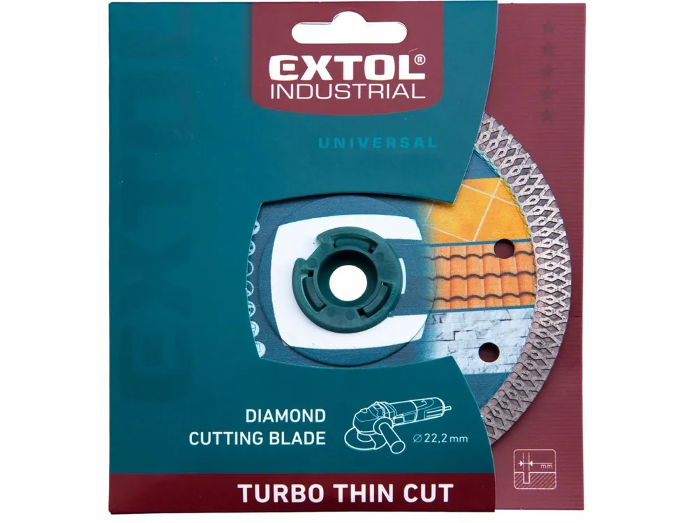 kotouč diamantový řezný turbo Thin Cut, 230x22,2mm, suché i mokré řezání, EXTOL INDUSTRIAL | Vysoká kvalita