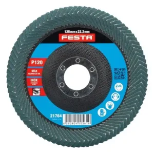 FESTA Kotouč lamelový oboustranný 125mm P120, INOX - Doprodej zásob