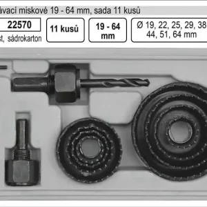 Super nabídka - Vrtáky vyřezávací miskové sada 11 dílů 19-64mm
