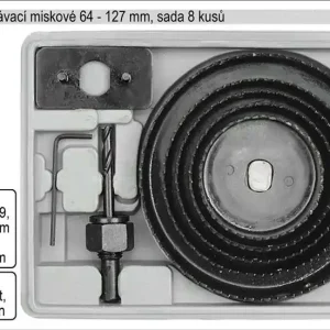 VOREL Vrtáky vyřezávací miskové sada 8 dílů 64-127mm | Právě uvedeno na trh