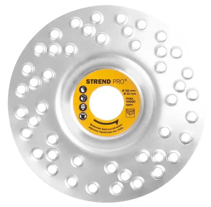 Oblíbený u zákazníků | STREND PRO Rotační rašple, rašplový kotouč 125mm s otvory