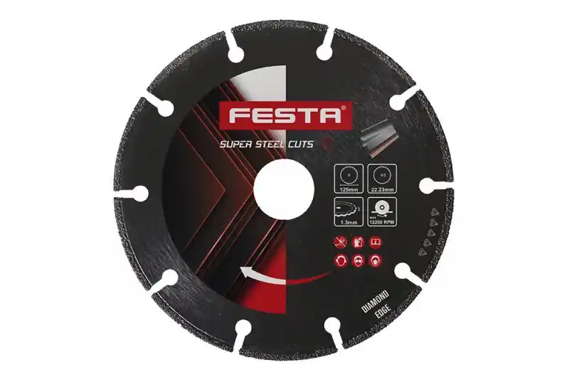 FESTA Diamantový řezný kotouč na kov 125x1,3 mm, i nerez | Snadné objednání