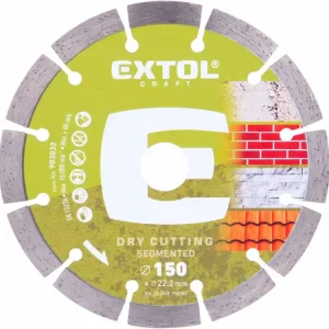 EXTOL CRAFT kotouč diamantový řezný segmentový - suché řezání, O 150x22,2x2mm 903033 | Vysoká kvalita