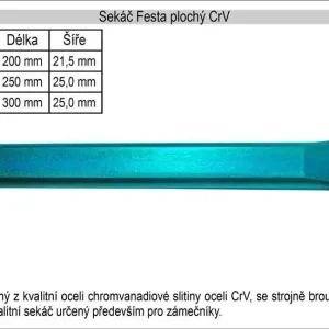 Sekáč plochý Festa CrV 250x25mm | Právě přidáno
