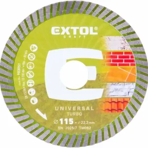 EXTOL CRAFT kotouč diamantový řezný, turbo - suché i mokré řezání, O 115x22,2x2mm 903051 - Snížená cena