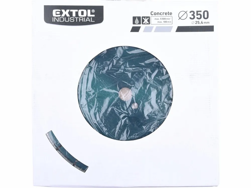 Kotouč diamantový Extol Industrial na beton 350mm segmentový pro řezací stroje - Novinka v nabídce